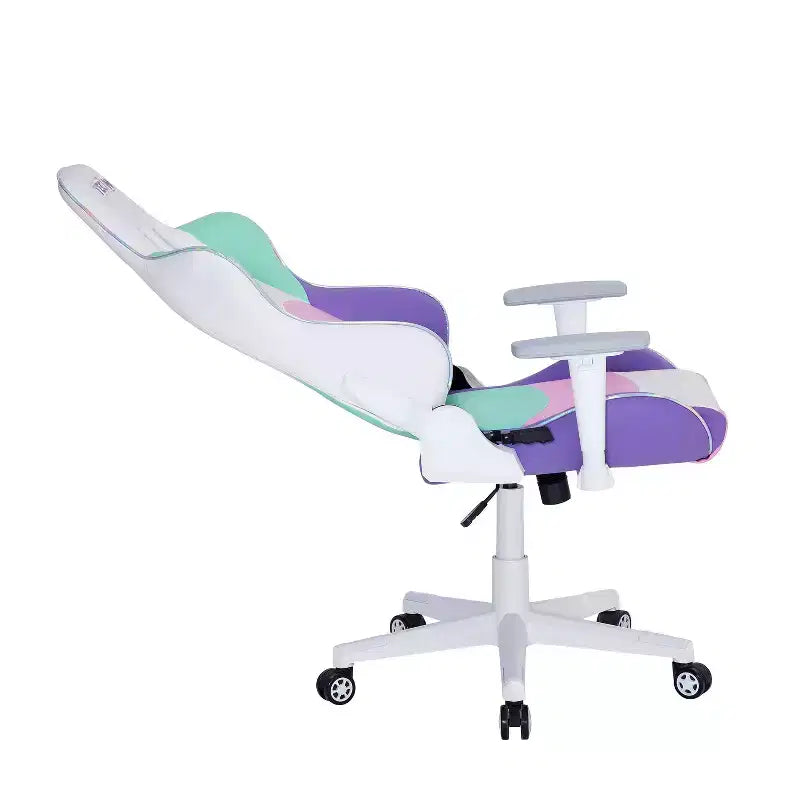 TUYOHW Kawaii PC Gaming Chairs with Adjustable Height,Head&Heart Lumbar Pillow,360 Swivel Chair for Home&Office,250lbs Max,Pink/Green/Purple/White