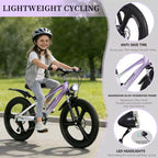 NAYSAYE 20 Inch Kids Mountain Bike with 7-Speed Drivetrain and Magnesium Alloy Frame for Boys and Girls Ages 8-12, 57.09*21.65*29.92