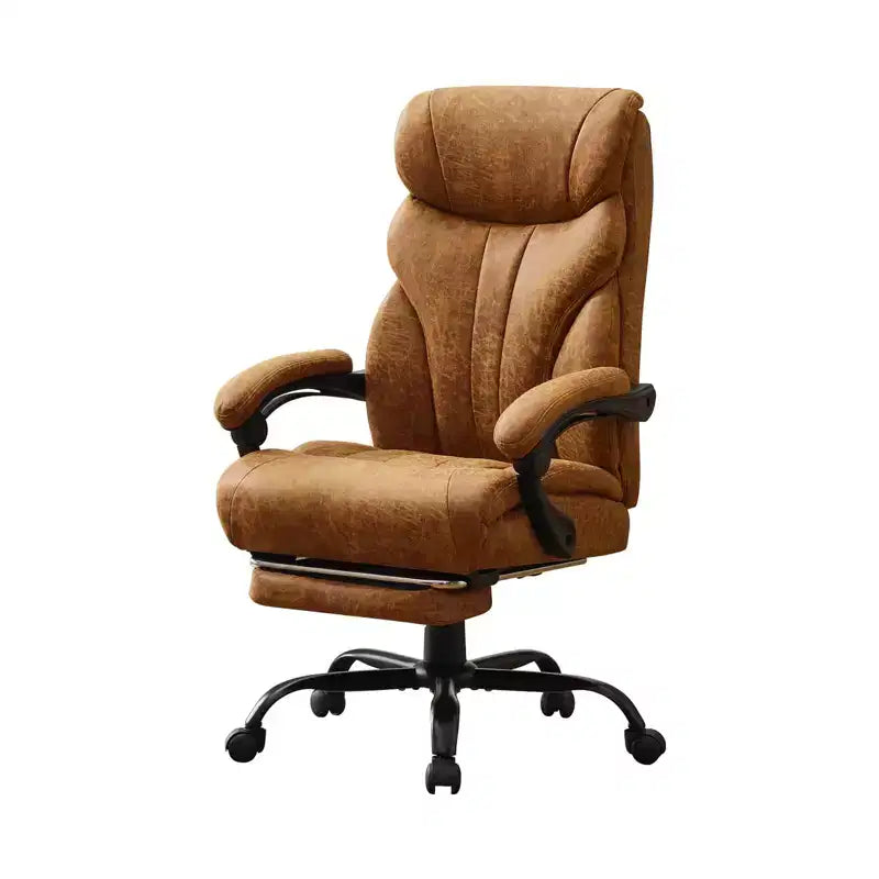 Office Desk Chair, 500 LBS Big and Tall Executive Chair with Footrest, 90-155 Recline Leather Gaming Chair