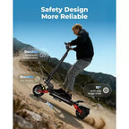 ECOLEAP L7 PRO Electric Scooter for Adults, 4000W Peak Dual Motor, 43.5MPH, 75Mile Range, Dual Suspension, Front & Rear Disc Brakes, UL
