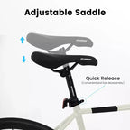 NAYSAYE 700C Road Bike 16 Speed Lightweight Aluminum Frame Bicycle with Dual Disc Brakes for Men and Women, 68*18*37.5
