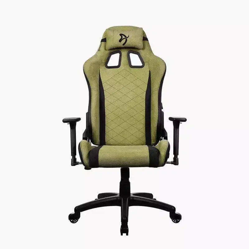 Arozzi Avanti Soft Fabric Office and Gaming Chair with Soft Neck and Lumbar Support Pillows