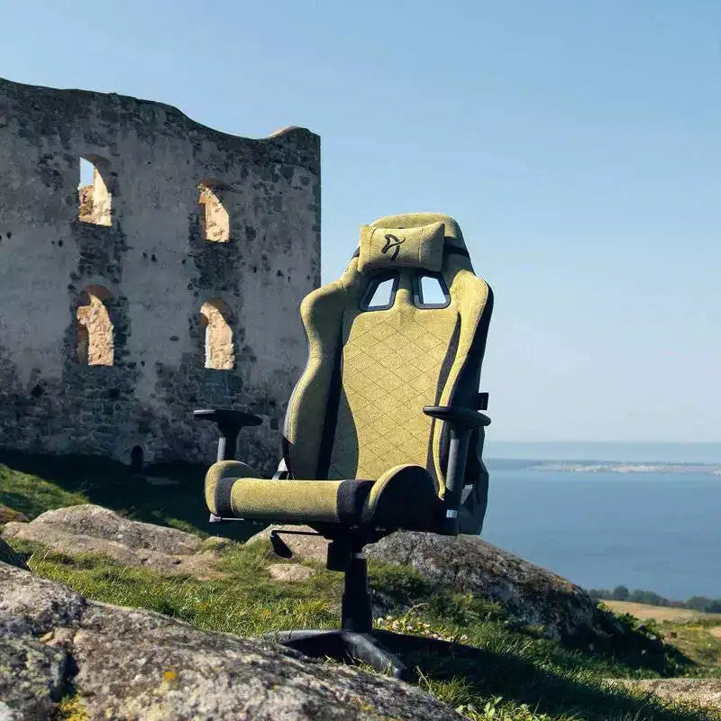 Arozzi Avanti Soft Fabric Office and Gaming Chair with Soft Neck and Lumbar Support Pillows