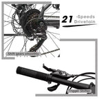 GDFStudio Trailcrest 26 Inch All-Terrain 21-Speed Front Suspension Mountain Bike