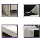 Velvet Fabric Storage Bench