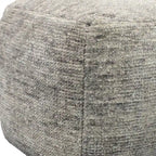 18 Gray Wool Cube Pouf Ottoman
