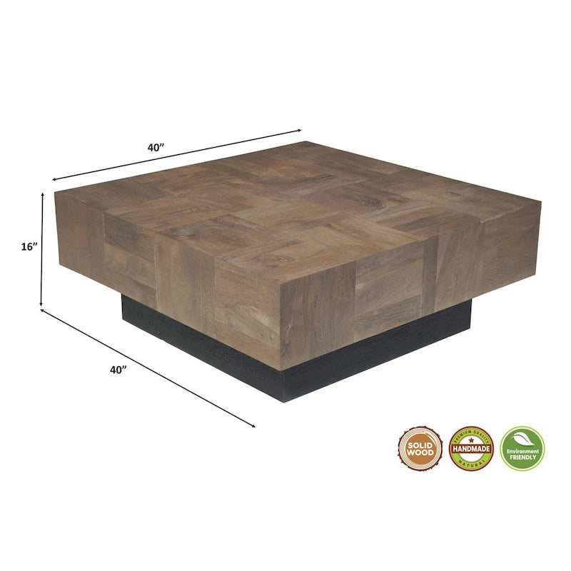Solid Wood Living Room Table Set