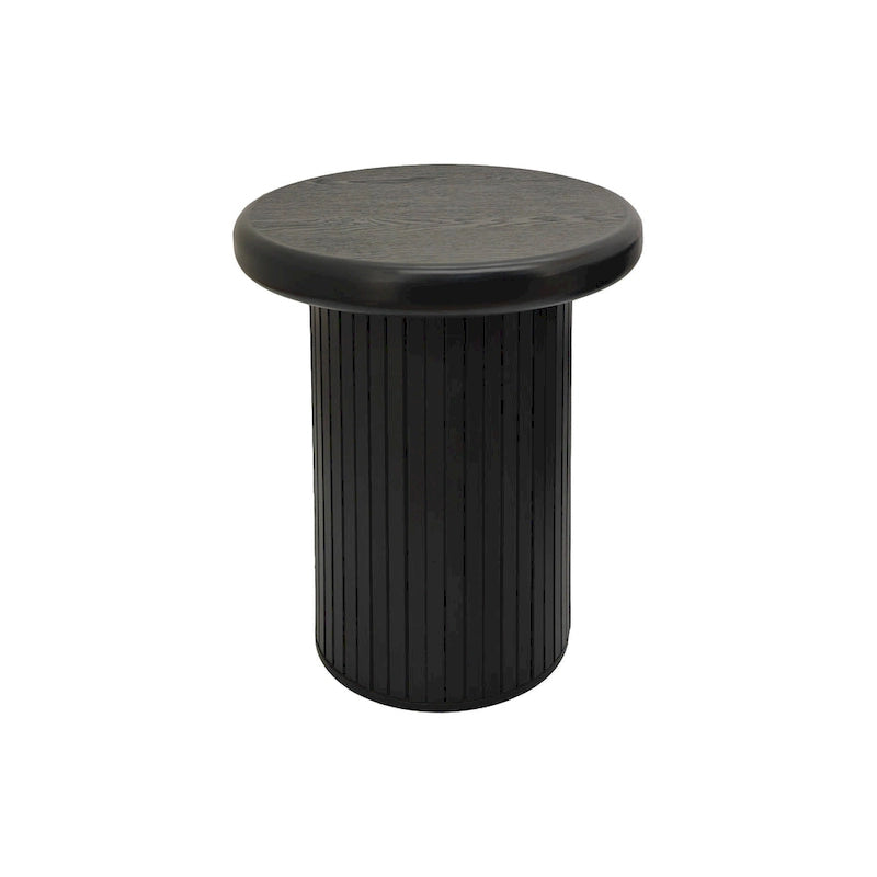 Modern Round Coffee Table Set Double Table Coffee Table with Fluted Table Leg, for Living Room