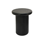 Modern Round Coffee Table Set Double Table Coffee Table with Fluted Table Leg, for Living Room