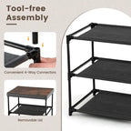 2 Drawer Dresser Fabric Storage Organizer Nightstand Bedside