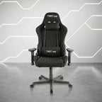 Fabric Ergonomic High Back Racer Style Video Gaming Chair Black - Techni Sport: Office, Swivel, Lumbar Support