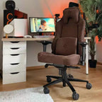 Arozzi Vernazza Supersoft Office and Gaming Chair with Memory Foam Lumbar Support Brown