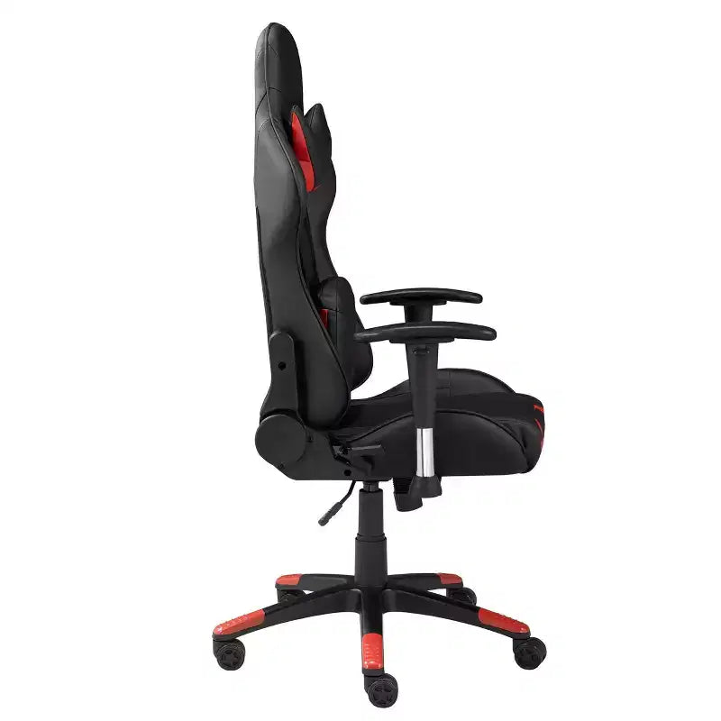 Brassex 52" Lucas Gaming Chair Black/Red
