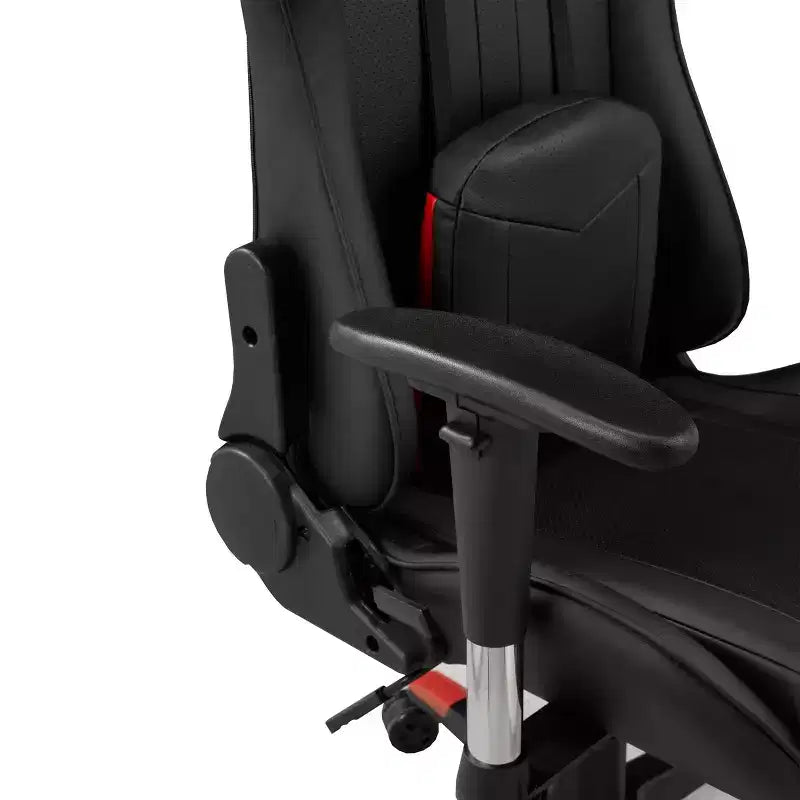 Brassex 52" Lucas Gaming Chair Black/Red