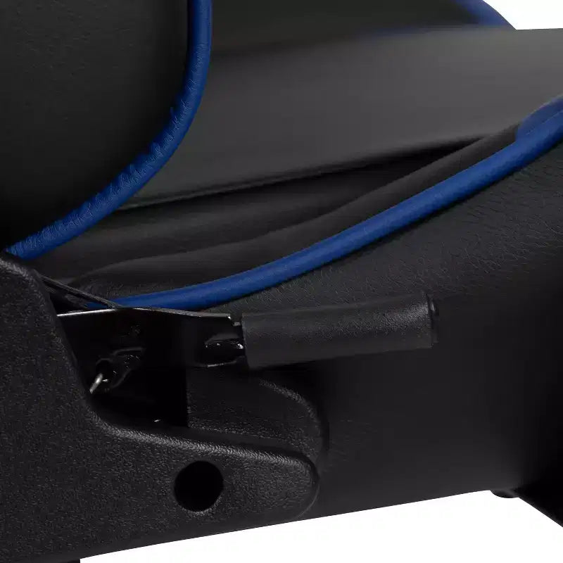 Emma and Oliver Racing Gaming Ergonomic Chair with Fully Reclining Back in Red LeatherSoft