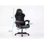 MPM Ergonomic Gaming Chair with Height Adjustable, Headrest and Lumbar Support Swivel Chair, 250lbs Weight Capacity, For Working, Studying and Gaming