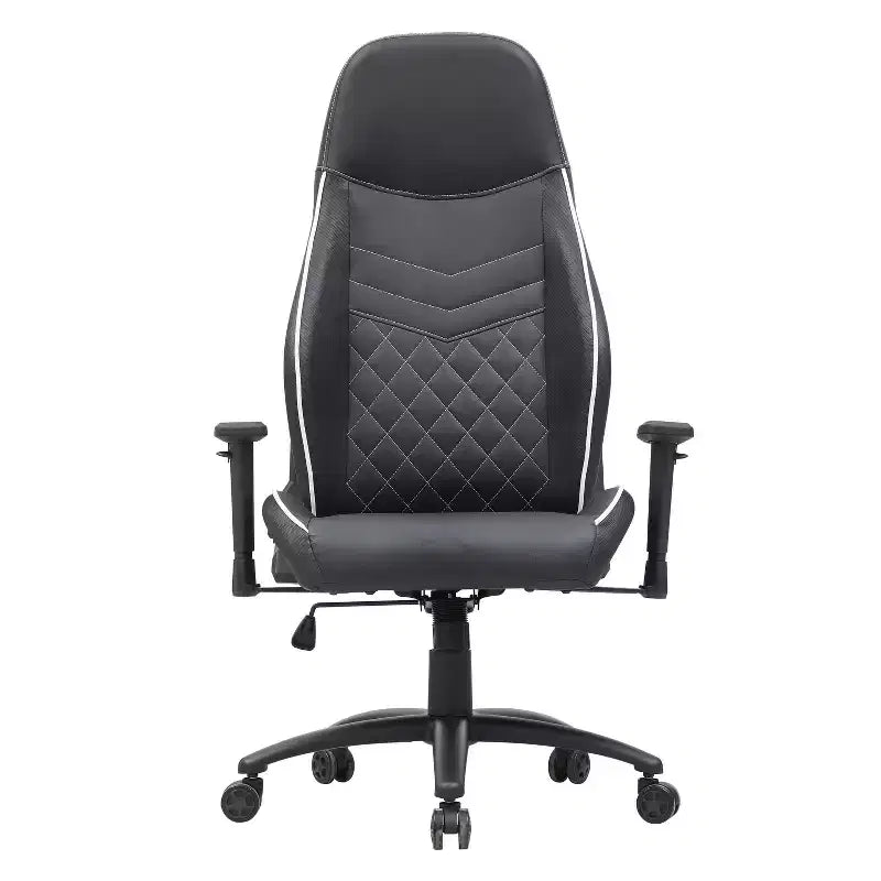 24/7 Shop At Home Ansar Diamond Stitched Faux Leather Gaming Chair