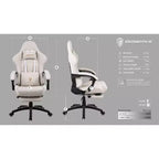 Adjustable Gaming Chair with Massage Lumbar Support and Retractable Footrest - Dowinx