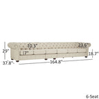 4-Seat Modular Chesterfield Sofa