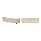 4-Seat Modular Chesterfield Sofa