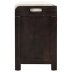 Storage Bench Entryway Bench with Removable Basket and 2 Drawers, with Removable Cushion for Living Room