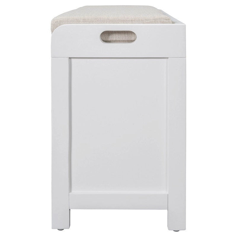 Storage Bench Entryway Bench with Removable Basket and 2 Drawers, with Removable Cushion for Living Room