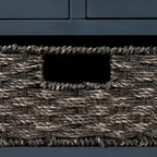 Storage Bench Entryway Bench with Removable Basket and 2 Drawers, with Removable Cushion for Living Room