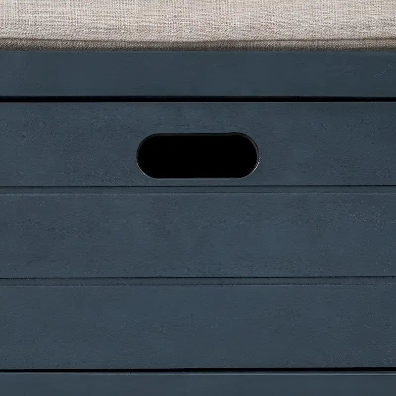 Storage Bench Entryway Bench with Removable Basket and 2 Drawers, with Removable Cushion for Living Room