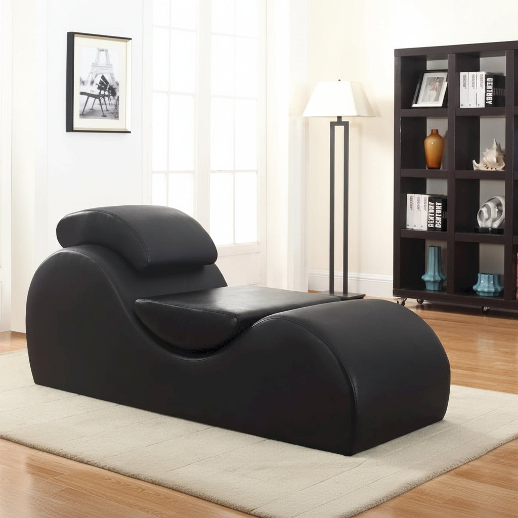 Faux Leather Yoga & Stretch Relax Chaise