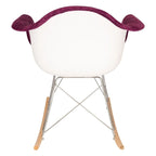 Contemporary Modern Velvet Rocker Chair - Nursery Rocking Accent Chair for Home Living Room Bedroom Patio