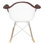 Contemporary Modern Velvet Rocker Chair - Nursery Rocking Accent Chair for Home Living Room Bedroom Patio