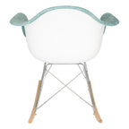 Contemporary Modern Velvet Rocker Chair - Nursery Rocking Accent Chair for Home Living Room Bedroom Patio