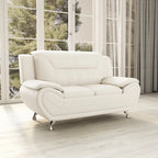 61.3 Faux Leather Pillow Top Arm Loveseat - N/A
