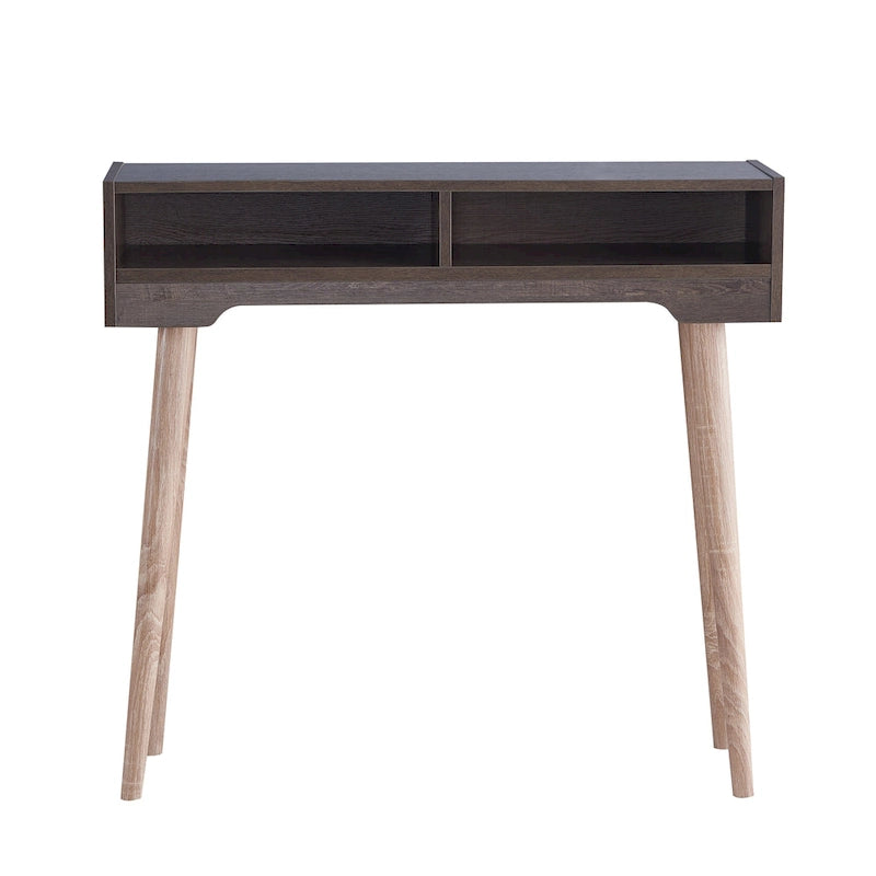 Mid-Century Modern 36-inch 2-Shelf Console Table