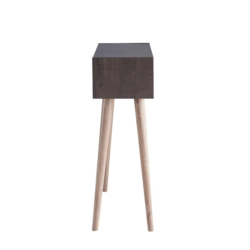 Mid-Century Modern 36-inch 2-Shelf Console Table