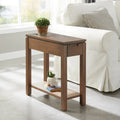 Charging Wood Side Table with Drawer