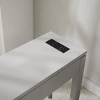Charging Wood Side Table with Drawer