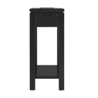 Charging Wood Side Table with Drawer