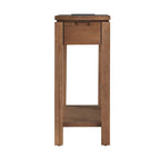 Charging Wood Side Table with Drawer