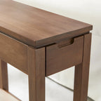 Charging Wood Side Table with Drawer