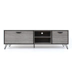 3-pc. Grey Faux Wood Entertainment Center Set