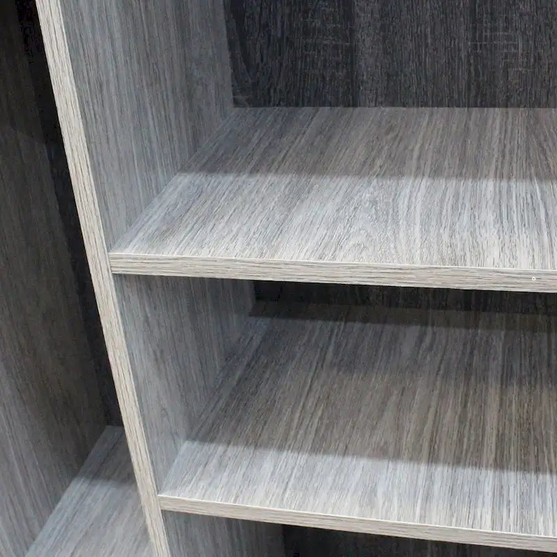 3-pc. Grey Faux Wood Entertainment Center Set