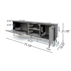 3-pc. Grey Faux Wood Entertainment Center Set