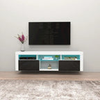 Wall Mounted Floating 63 TV Stand with 16 Color LEDs