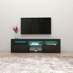 Wall Mounted Floating 63 TV Stand with 16 Color LEDs