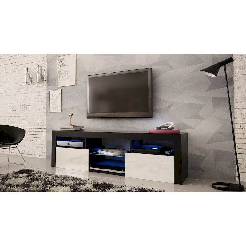 Wall Mounted Floating 63 TV Stand with 16 Color LEDs