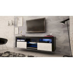 Wall Mounted Floating 63 TV Stand with 16 Color LEDs