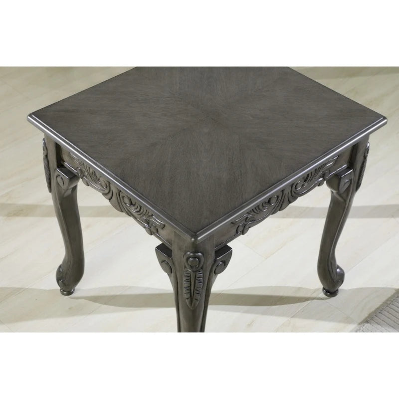 Traditional Ornate Detailing End Table