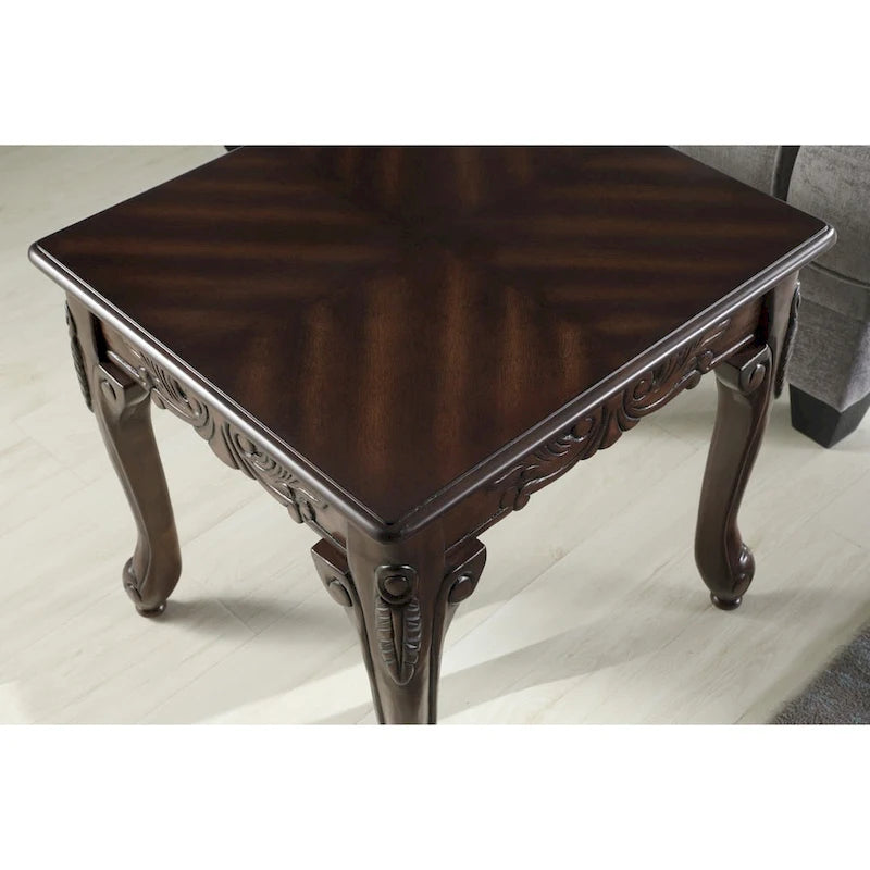 Traditional Ornate Detailing End Table