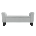 Velvet Ottoman Bench with Storage - 16.5L x 55W x 23H